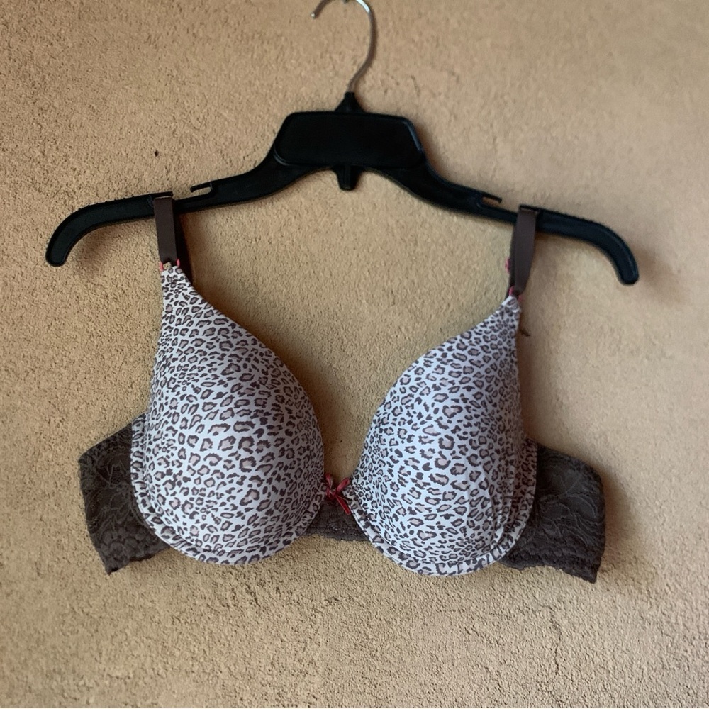 Maiden form leopard Balconet Bra tan